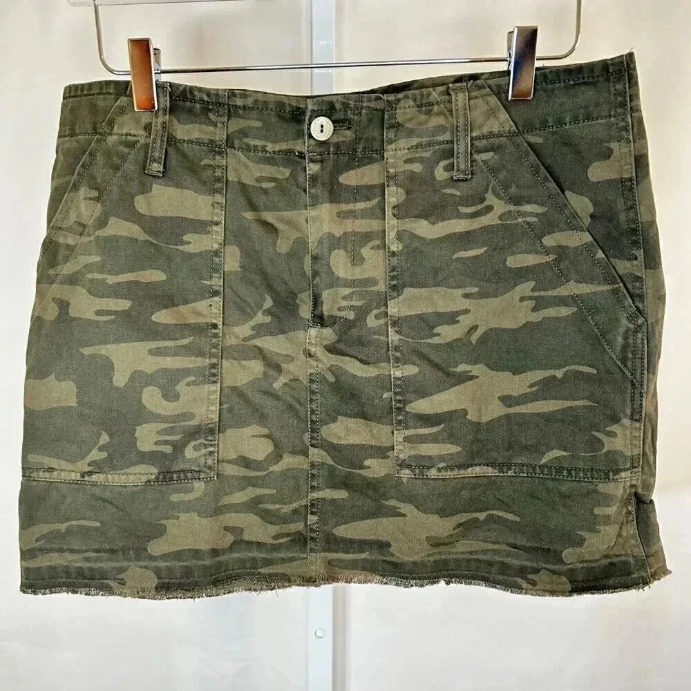 Sanctuary Size 30 Camo Mini Skirt Cotton Party Concert Western
